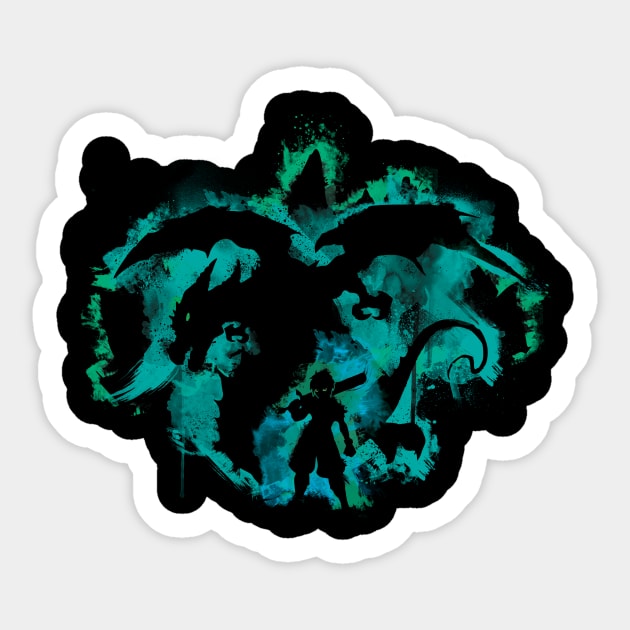 Heart of a Dragon Sticker by Beanzomatic